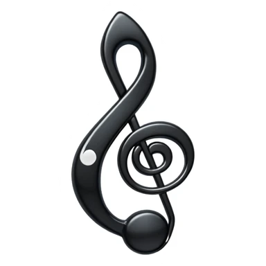 black music note sticker
