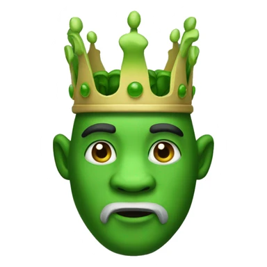 green pandra king  sticker
