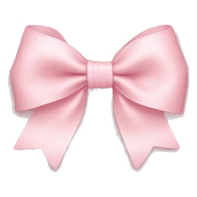 light pink bow on light pink bow sticker