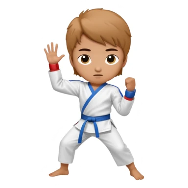 Taekwondo pose Kid  sticker
