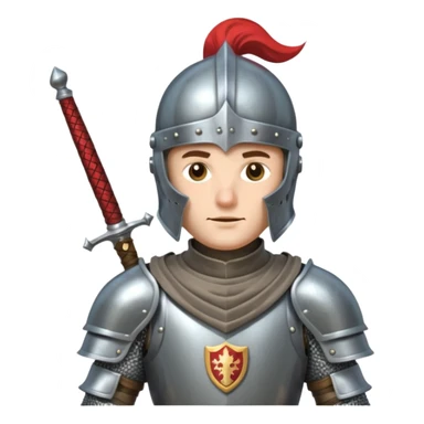 medieval knight sticker