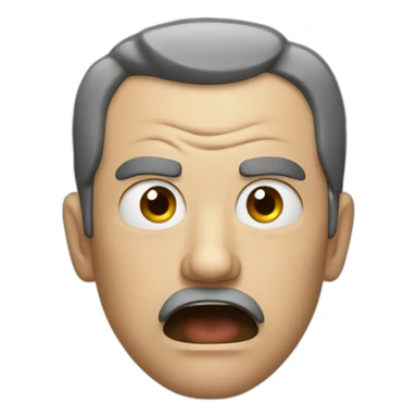 an angry man sticker