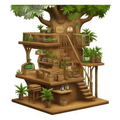 treehouse cannabis store sticker