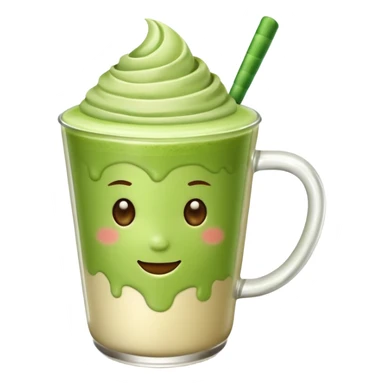 Make a matcha latte  sticker