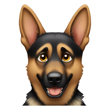 Mad German shepherd sticker