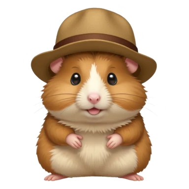 hat-wearing hamster sticker