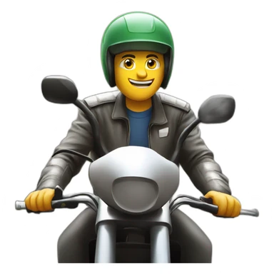 Delivery en moto sticker