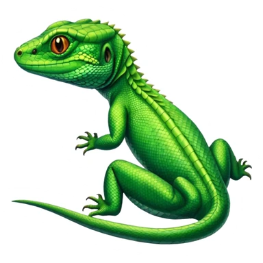 green lizard reptile sticker