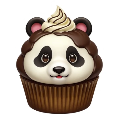 Panda Cupcake bite me sticker