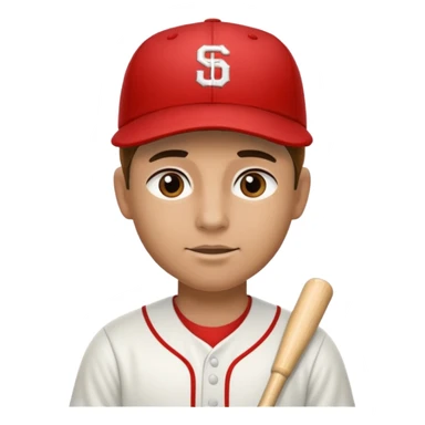 Baseball Player Center Field sticker