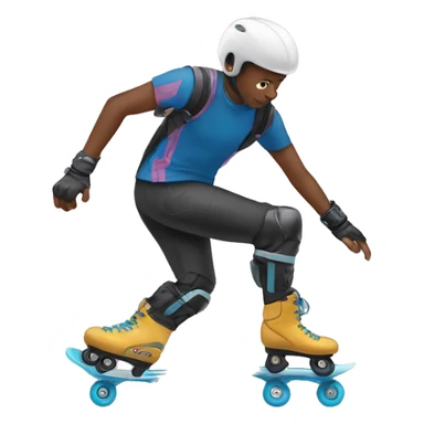 Person rollerblading sticker