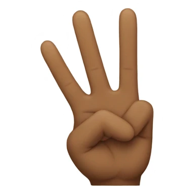 Doing peace sign pose sticker