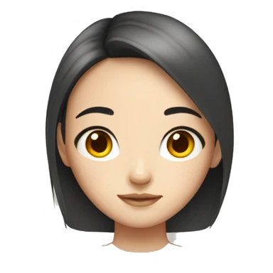 half chinese half british girl with freckles sticker