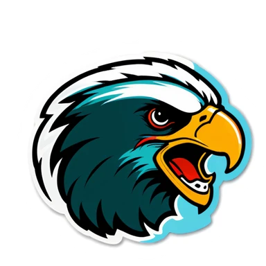 Eagles beat Chiefs sticker