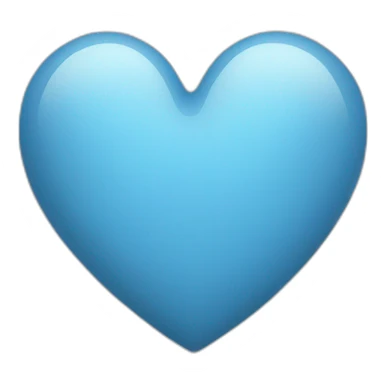 Grey blue heart sticker