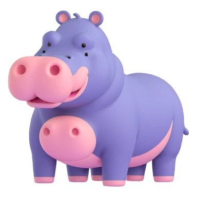 Hippo sticker