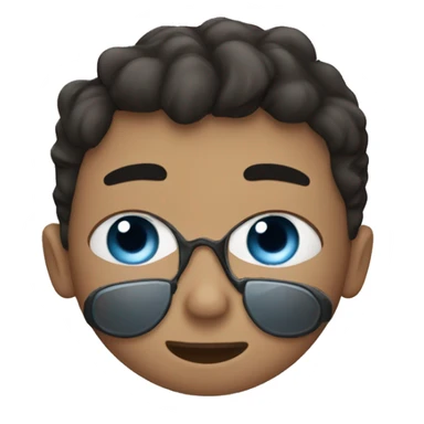 one boy have only one eye sticker