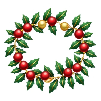 christmas garland sticker