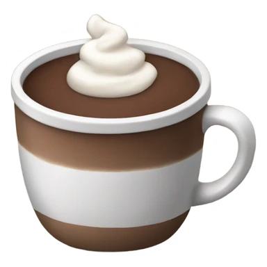 Hot cocoa cup sticker