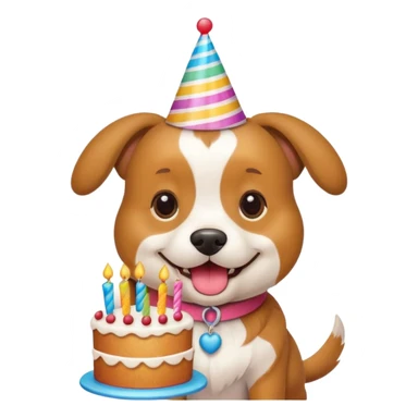 Birthday dog  sticker