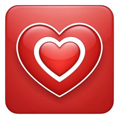 Tone it up og heart logo in ios style sticker