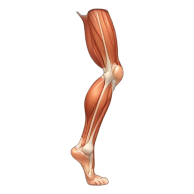 Leg muscles sticker