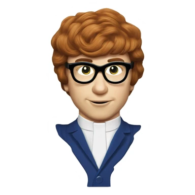Austin powers in disguise sticker