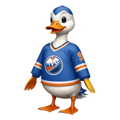 Duck with Wayne Gretzky  sticker