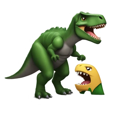Dinosaure eating batman sticker