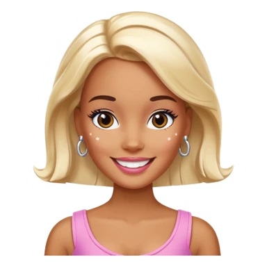 Barbie with vitiligo  sticker