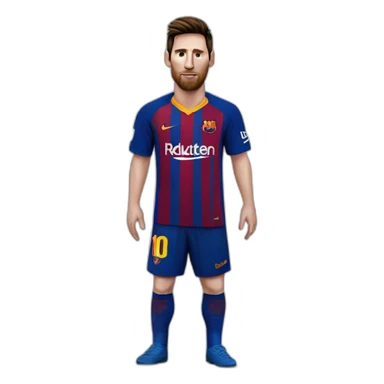 messi barcelona sticker