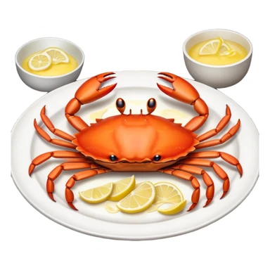 Crab meal sticker