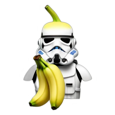 Banana stormtrooper sticker