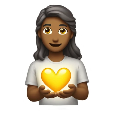 Dios entregando un corazón  sticker