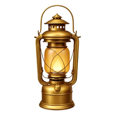 Lantern

New look:

Brass or iron base (#695C48).

Light glow: soft amber (#FFD88A) with slight haze effect.

Replace glass reflection with matte finish.

Optional rope handle wrapping. sticker