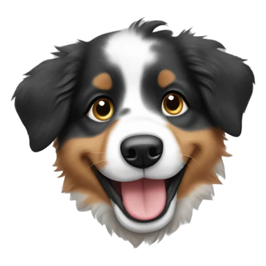 Happy Australian shepherd puppy sticker