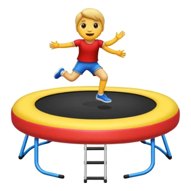 A emoji trampoline please sticker