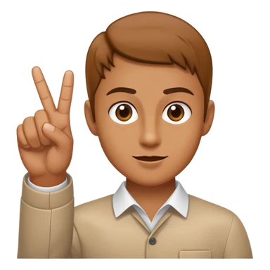 need face with pointer finger up sticker