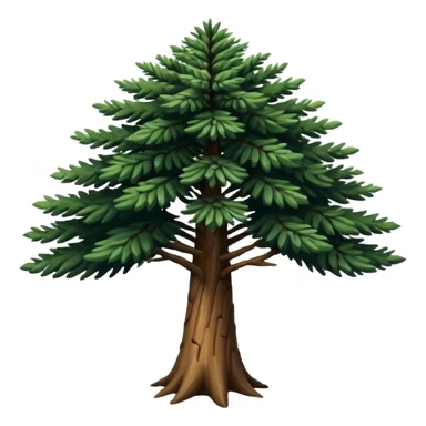 A Brazilian araucaria tree with extended branches sticker