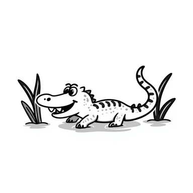Alligator sticker