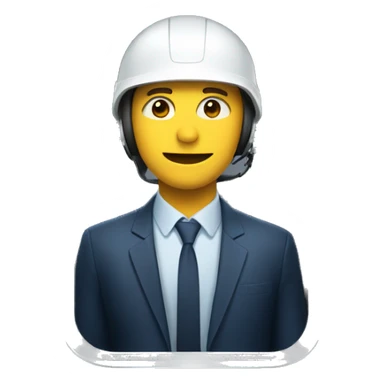 man in a lift with a helme sticker