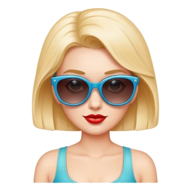 Betty with sunglasses sticker