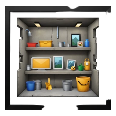 house basement sticker