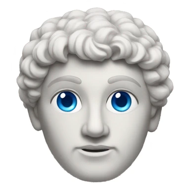 Greek statue with blue eyes sticker
