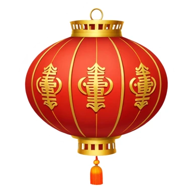 chinese red lantern sticker