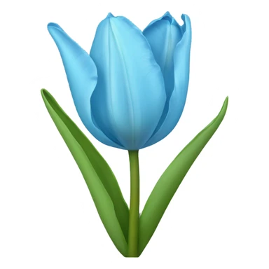 Light blue tulip sticker