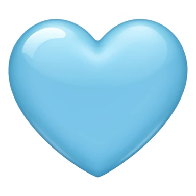Light blu heart sticker