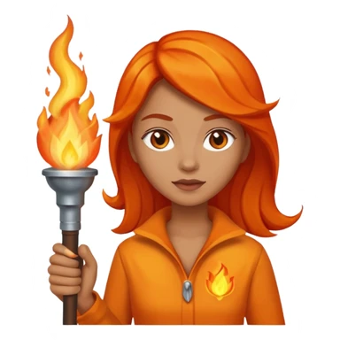 woman The torchbearer sticker