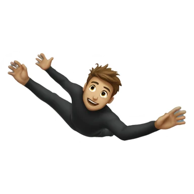 Guy flying into black hole sticker