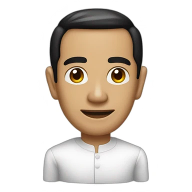 joko widodo with mask sticker